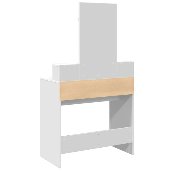Schminktisch mit Spiegel, Weiß, 80 cm