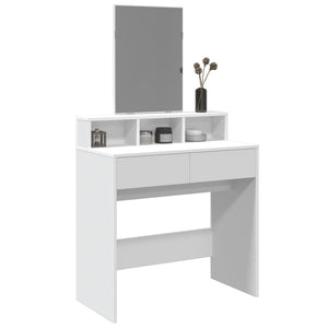 Schminktisch mit Spiegel, Weiß, 80 cm