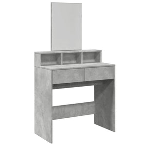 Schminktisch mit Spiegel Betongrau 80 cm