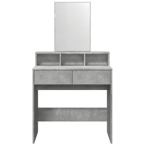 Schminktisch mit Spiegel Betongrau 80 cm