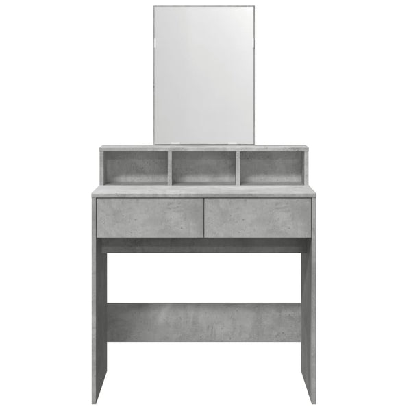 Schminktisch mit Spiegel Betongrau 80 cm