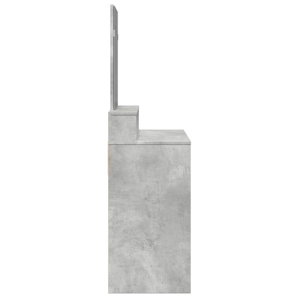 Schminktisch mit Spiegel Betongrau 80 cm