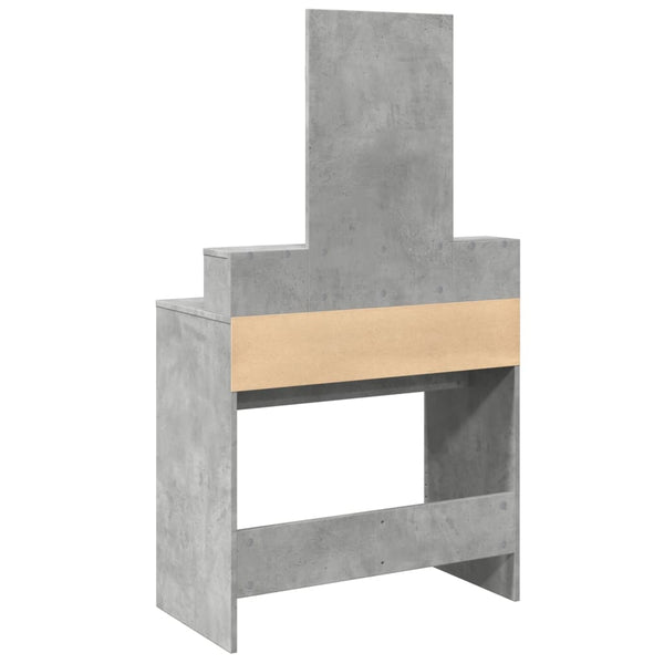 Schminktisch mit Spiegel Betongrau 80 cm