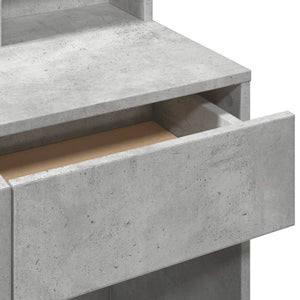 Schminktisch mit Spiegel Betongrau 80 cm