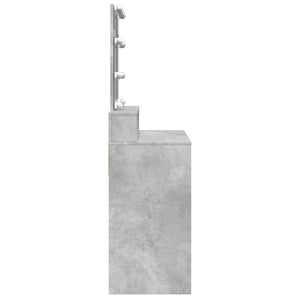 Schminktisch mit LED Betongrau 80cm