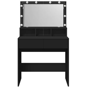 Schminktisch mit LED Schwarz 80cm