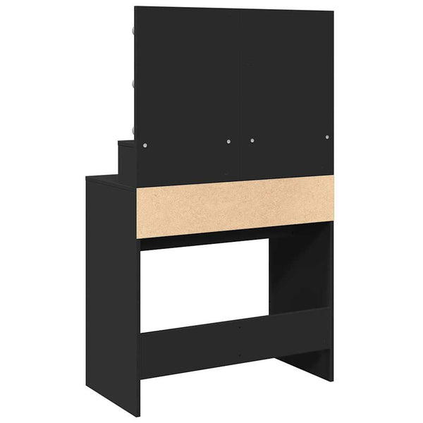 Schminktisch mit LED Schwarz 80cm