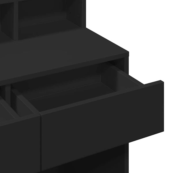 Schminktisch mit LED Schwarz 80cm