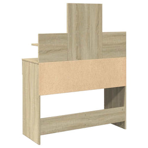 Schminktisch mit LED Sonoma-Eiche 100x40x130 cm