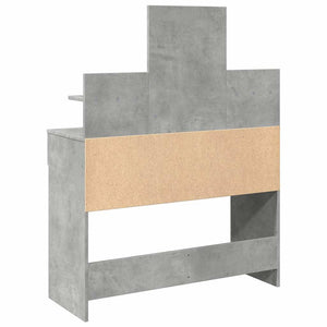 Schminktisch mit LED Betongrau 100x40x130 cm