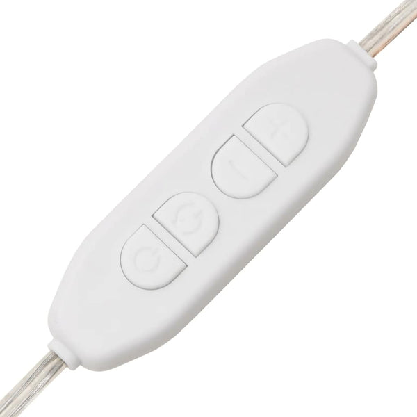 Schminktisch mit LED-Beleuchtung Räuchereiche