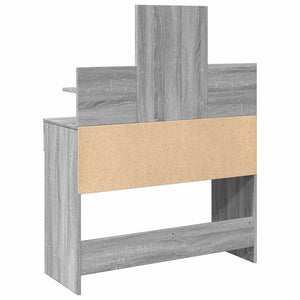 Schminktisch mit LED Grau Sonoma 100x40x130 cm