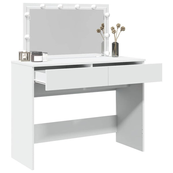 Schminktisch mit LED Beleuchtung, Weiß, 100cm