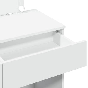 Schminktisch mit LED Beleuchtung, Weiß, 100cm
