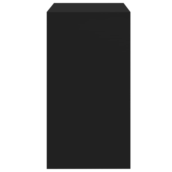 Schminktisch mit Hocker Schwarz 60x40 cm