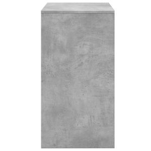 Betongrauer Schminktisch mit Hocker, 60 cm