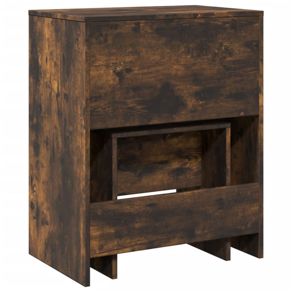 Schminktisch mit Hocker Räuchereiche 60 cm