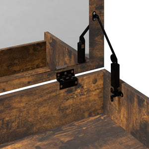Schminktisch mit Hocker Räuchereiche 60 cm