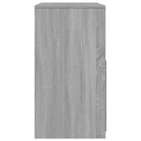 Schminktisch mit Hocker Grau Sonoma 60x40x113,5 cm