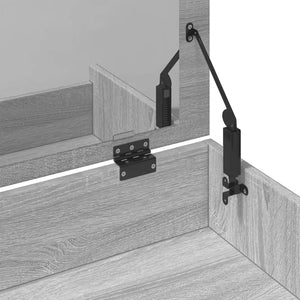 Schminktisch mit Hocker Grau Sonoma 60x40x113,5 cm