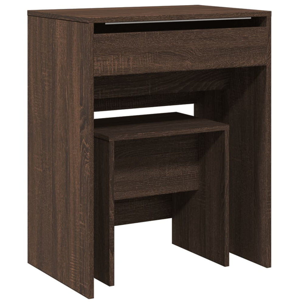 Schminktisch mit Hocker Eichenoptik