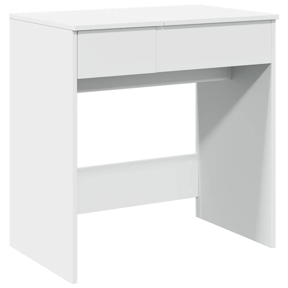 Schminktisch mit Spiegel, Weiß, 73x46,5x120 cm