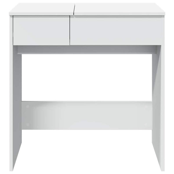 Schminktisch mit Spiegel, Weiß, 73x46,5x120 cm