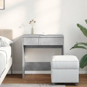 Schminktisch Betongrau mit Spiegel 73x46,5x120 cm