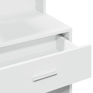 Schminktisch mit Spiegel und Schrank Weiß