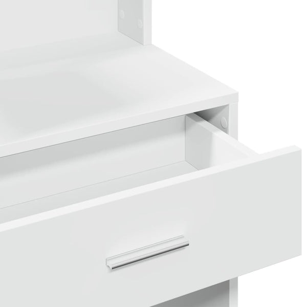 Schminktisch mit Spiegel und Schrank Weiß