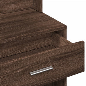 Schminktisch mit Schrank Braun Eichenoptik