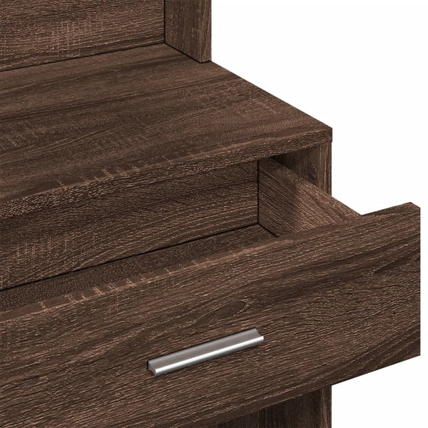 Schminktisch mit Schrank Braun Eichenoptik