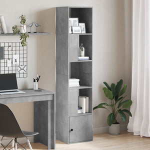 Bücherregal Betongrau 40x36x189 cm