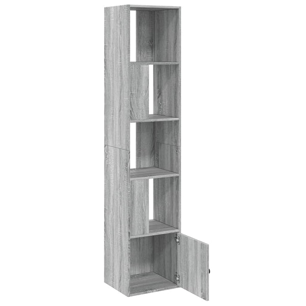 Bücherregal Grau Sonoma 40x36x189 cm