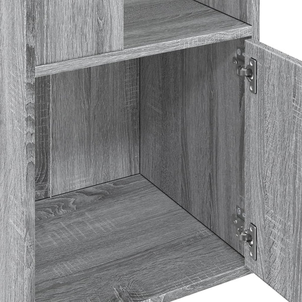 Bücherregal Grau Sonoma 40x36x189 cm