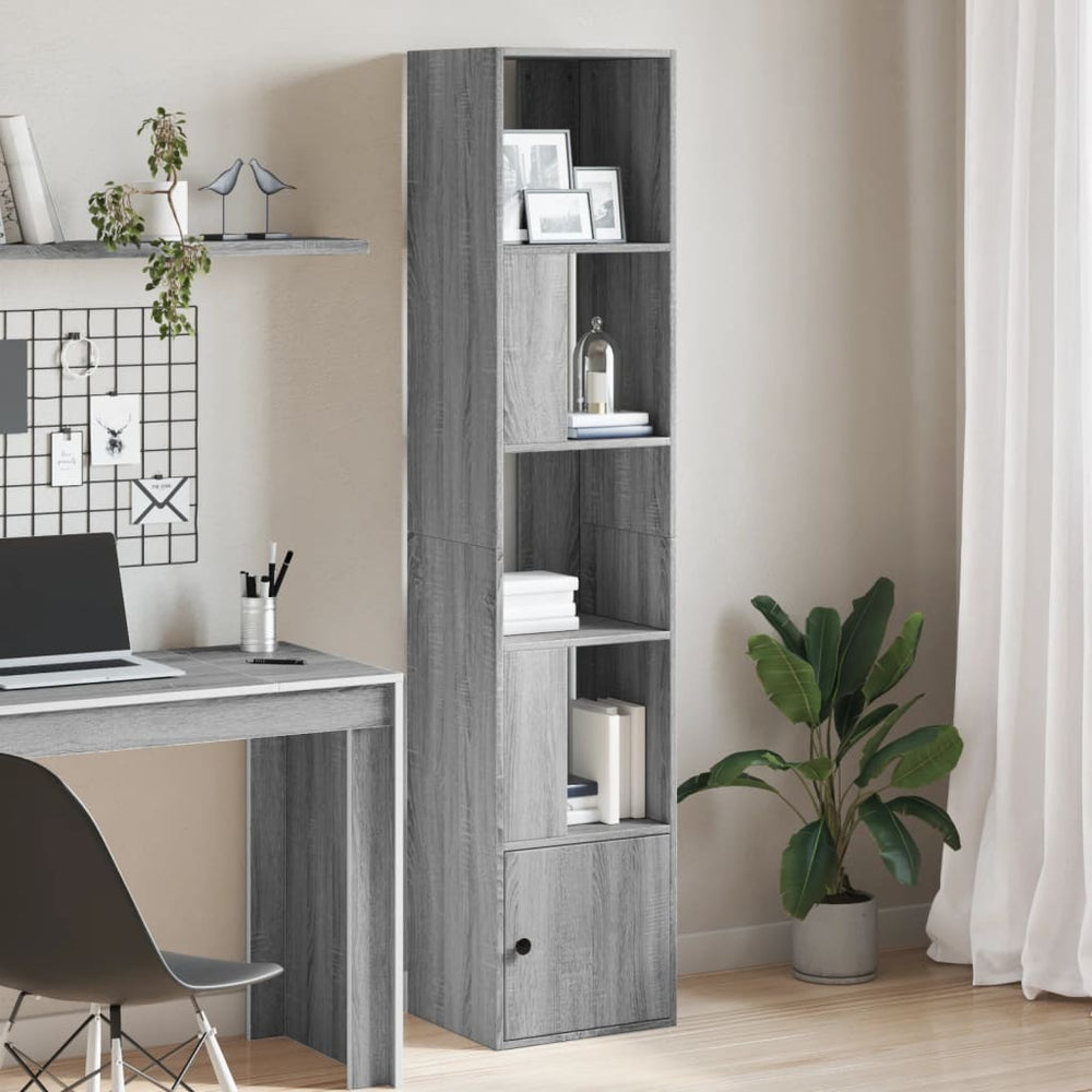 vidaXL Bibliothèque gris sonoma 40x36x189 cm Bois d'ingénierie
