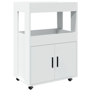 Barwagen Weiß Holzwerkstoff 60x39,5x89 cm