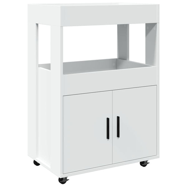 Barwagen Weiß Holzwerkstoff 60x39,5x89 cm