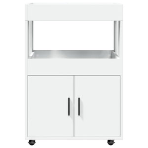Barwagen Weiß Holzwerkstoff 60x39,5x89 cm