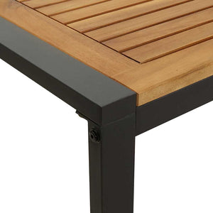 Garten Essgruppe 5-teilig Akazie Schwarz