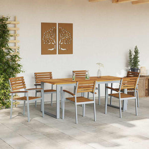 Gartenstuhl 6er Set Akazie Braun