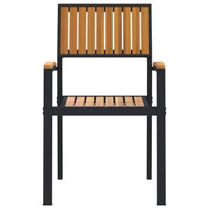 Stapelstühle 6er Set Akazie Massivholz Braun