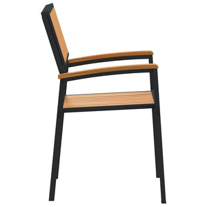 Stapelstühle 6er Set Akazie Massivholz Braun