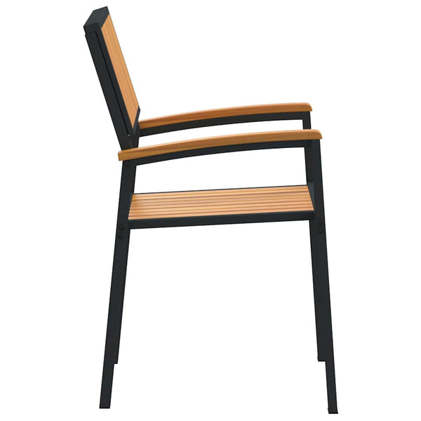 Stapelstühle 8er Set Akazie Massivholz Braun