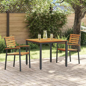 Schwarze Akazie Garten Essgruppe 3-teilig