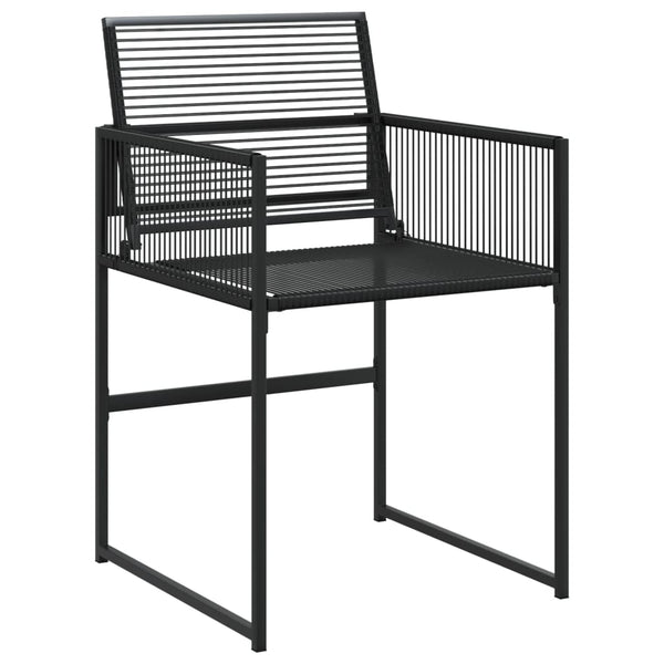 13-tlg. Garten Essgruppe Schwarz Poly Rattan