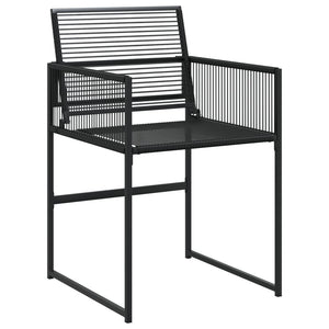 15-tlg. Garten Essgruppe Schwarz Poly Rattan
