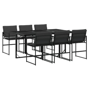 7-teilige Garten Essgruppe mit Textilene