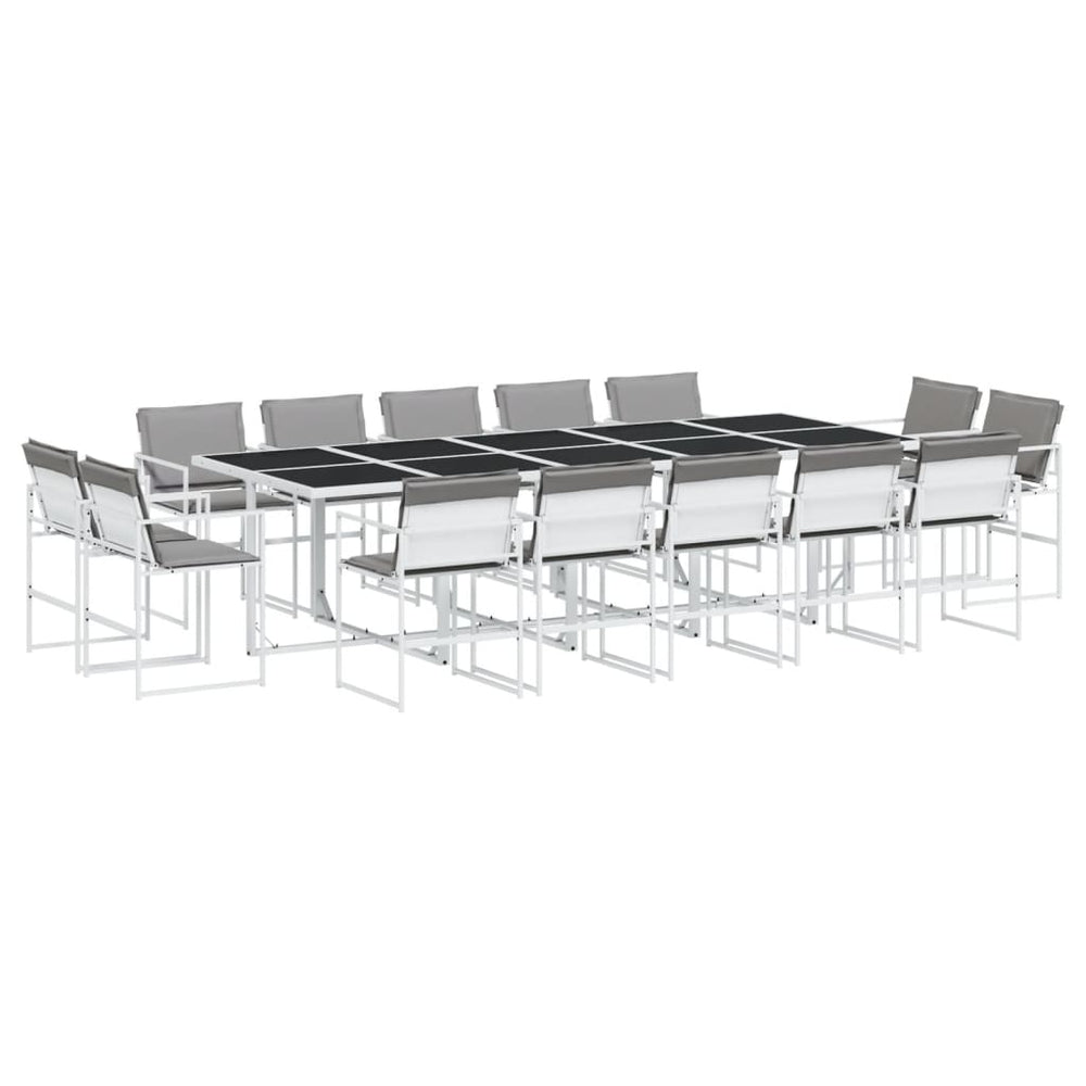 15-teilige Garten Essgruppe mit Textilene