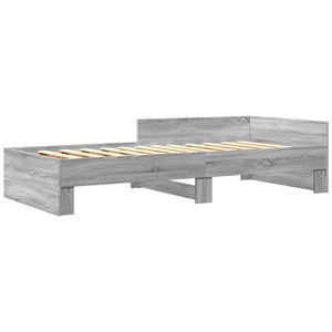 Bettgestell Grau Sonoma 100x200 cm